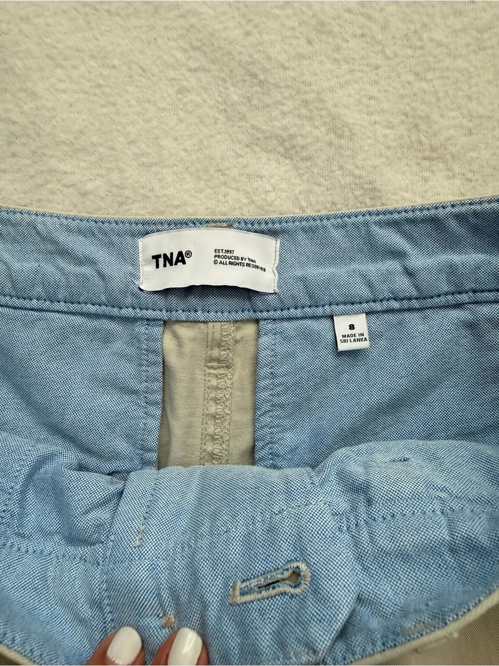 TNA Cream Pleated Women's Shorts